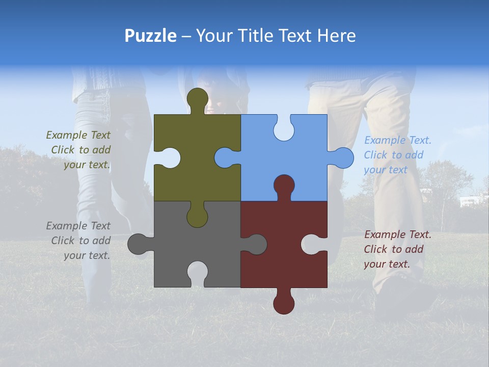 Boy And Parent's Hands PowerPoint Template