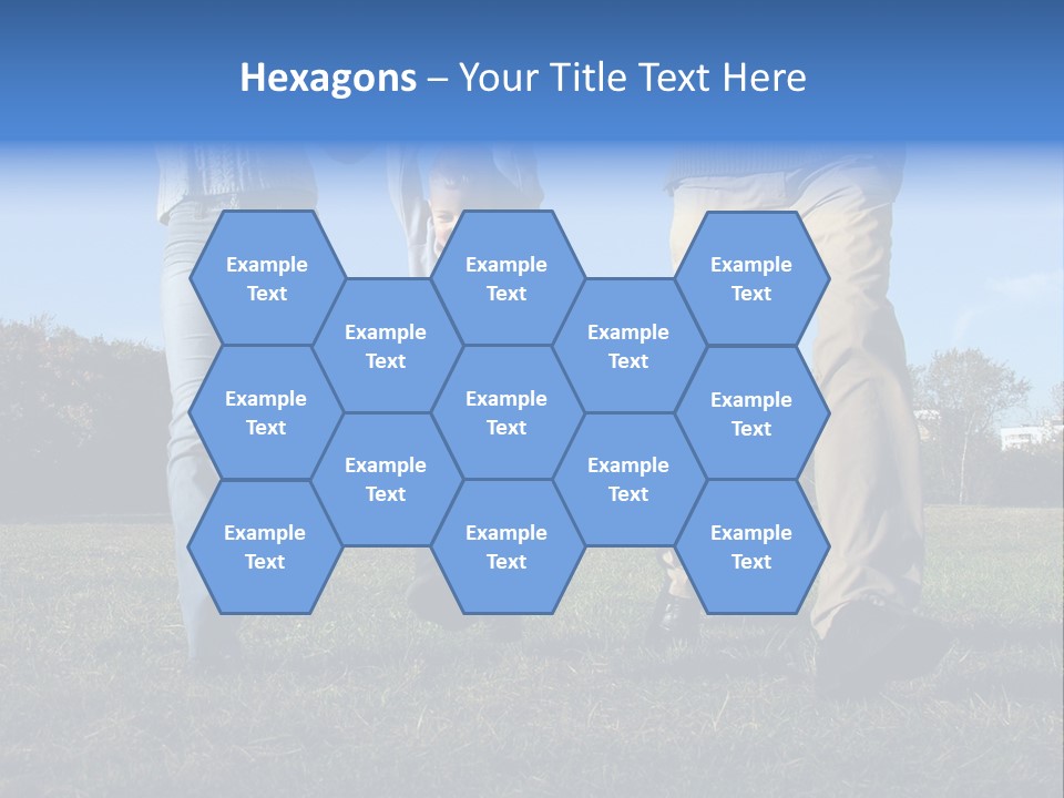 Boy And Parent's Hands PowerPoint Template