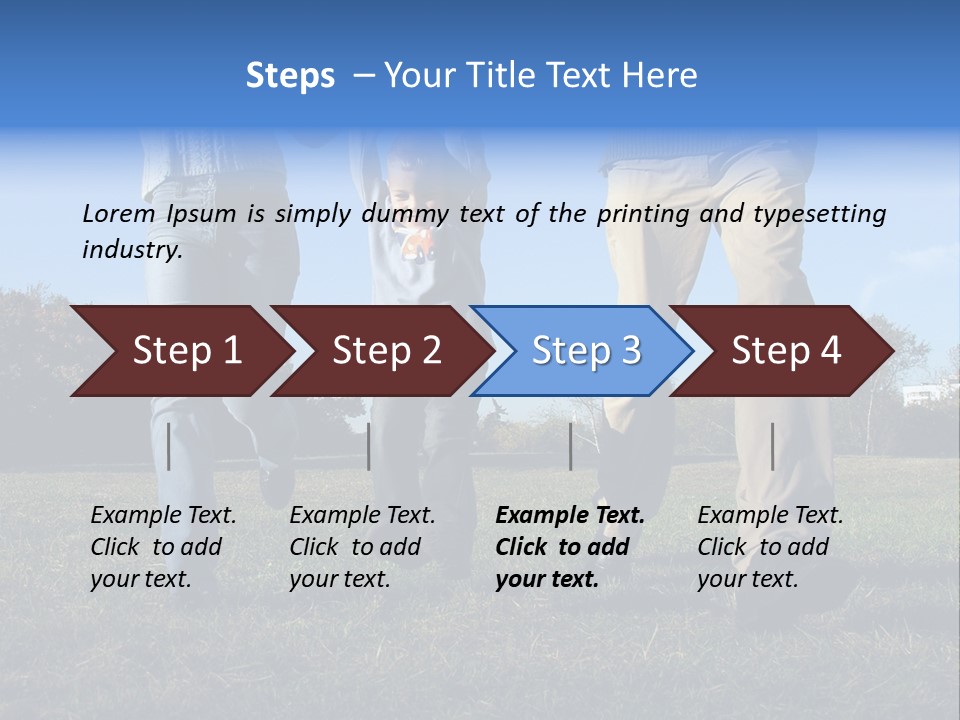 Boy And Parent's Hands PowerPoint Template