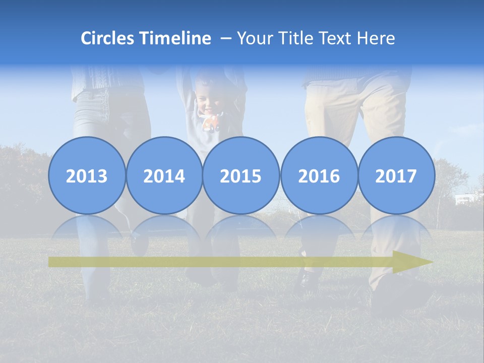 Boy And Parent's Hands PowerPoint Template