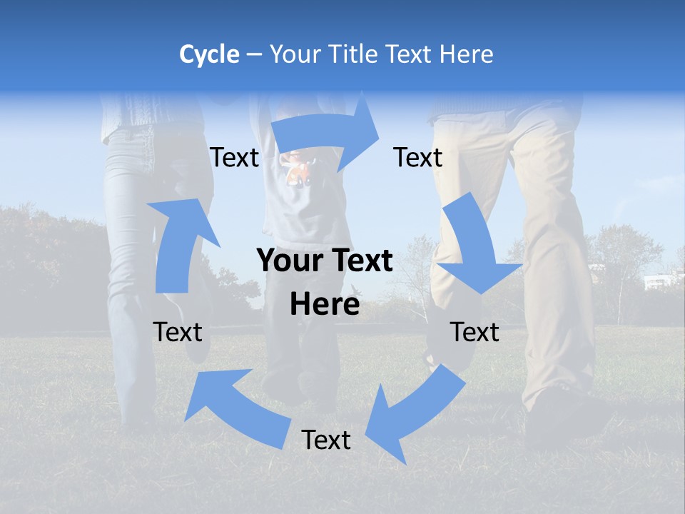 Boy And Parent's Hands PowerPoint Template