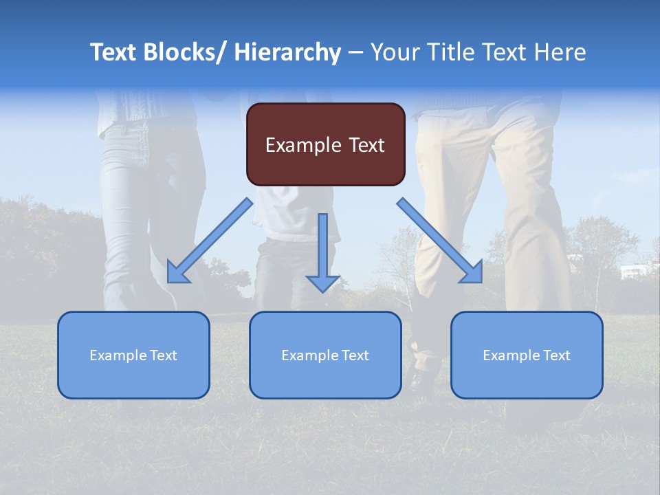 Boy And Parent's Hands PowerPoint Template