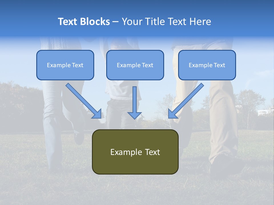 Boy And Parent's Hands PowerPoint Template