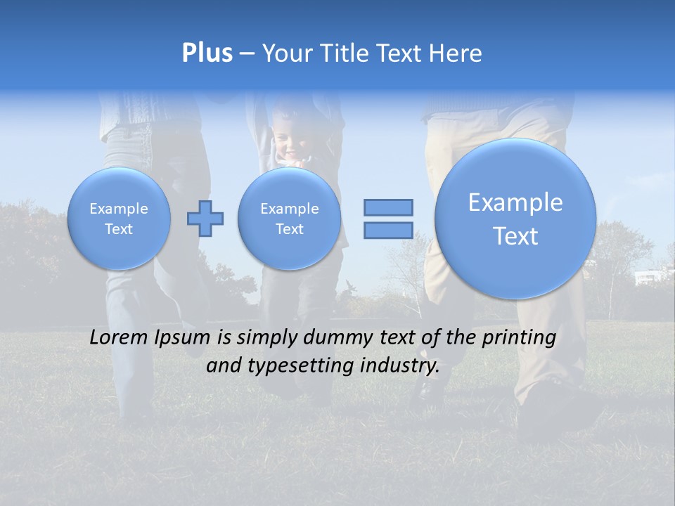 Boy And Parent's Hands PowerPoint Template