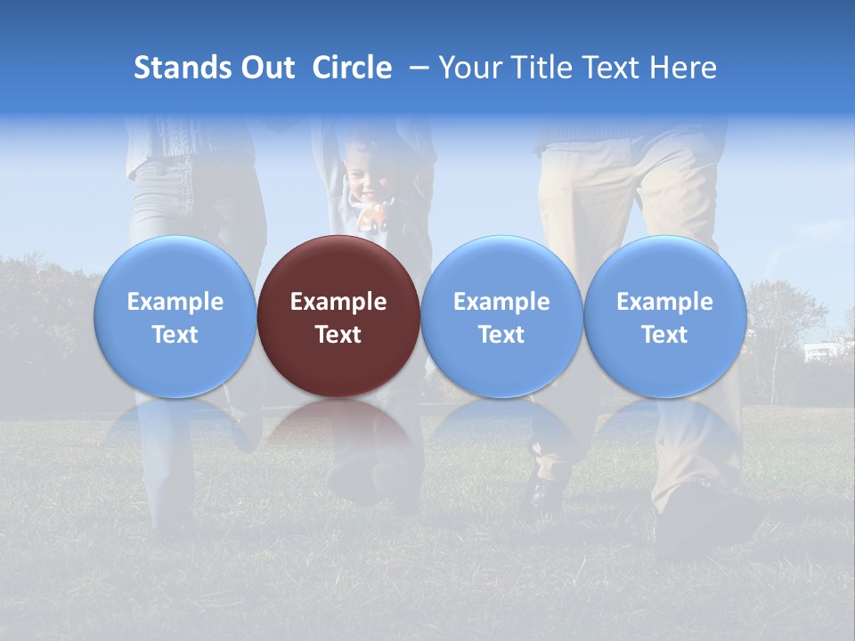 Boy And Parent's Hands PowerPoint Template