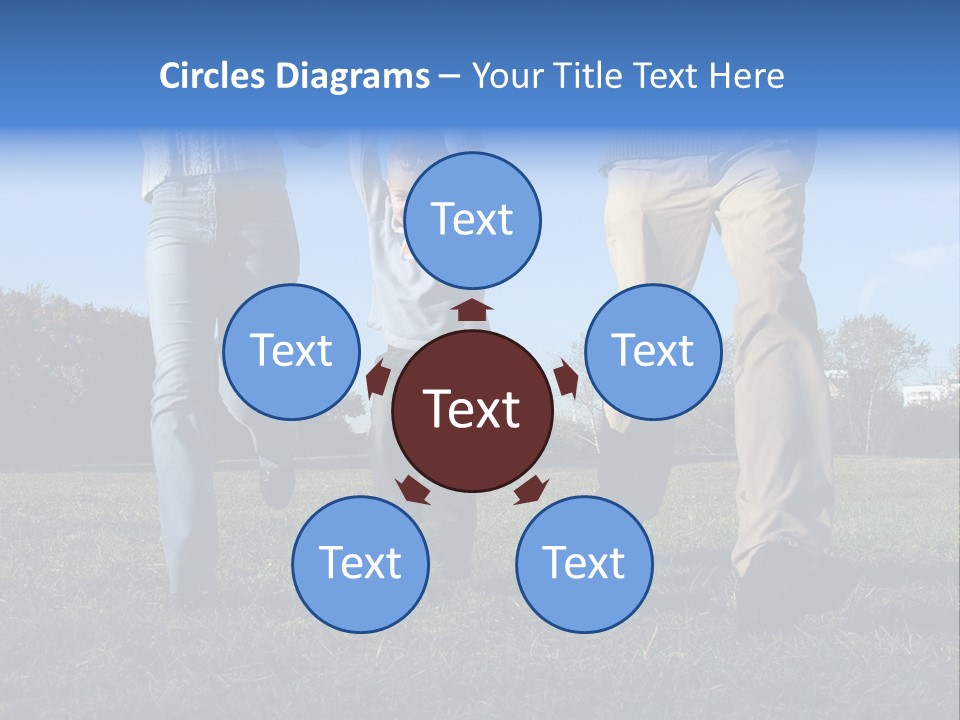 Boy And Parent's Hands PowerPoint Template