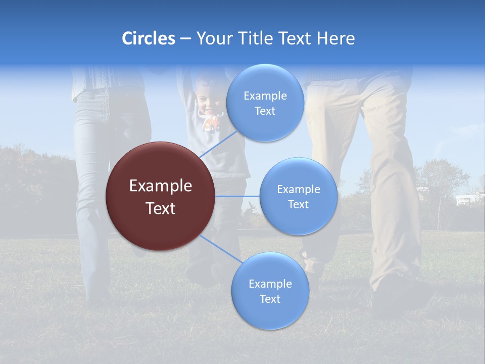 Boy And Parent's Hands PowerPoint Template