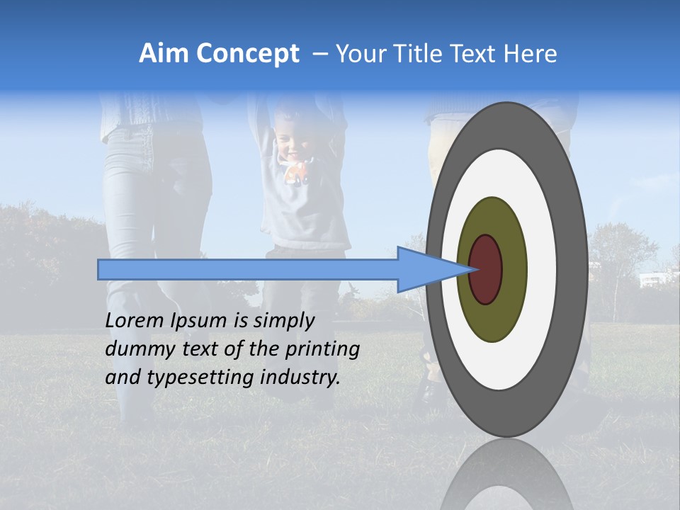 Boy And Parent's Hands PowerPoint Template