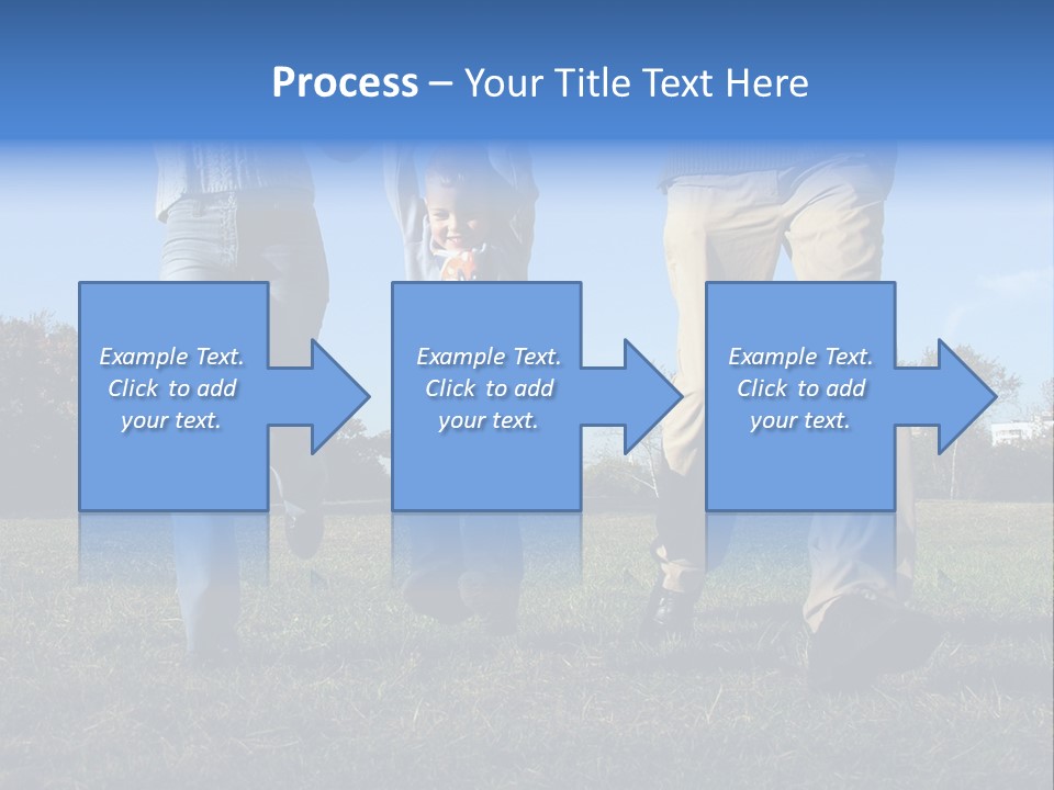 Boy And Parent's Hands PowerPoint Template