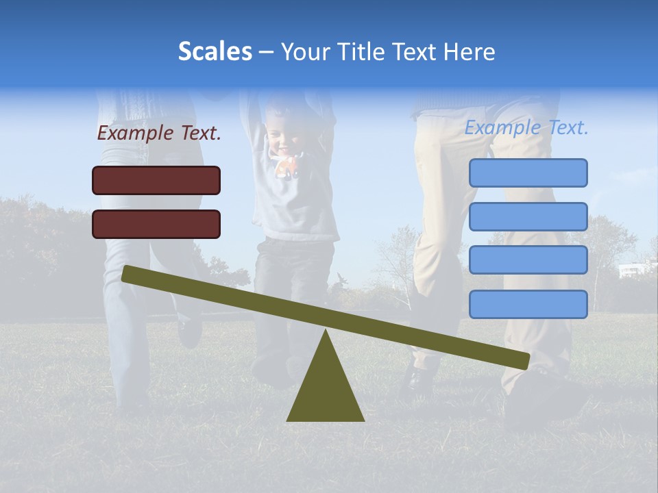 Boy And Parent's Hands PowerPoint Template