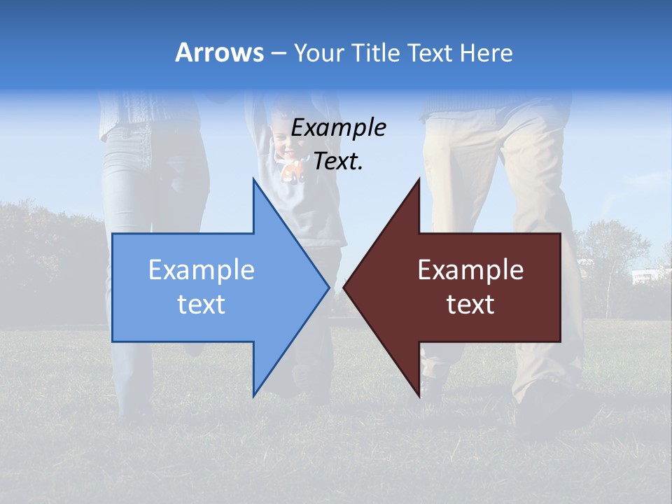 Boy And Parent's Hands PowerPoint Template