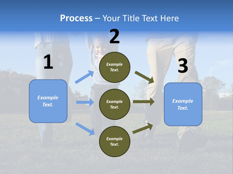 Boy And Parent's Hands PowerPoint Template