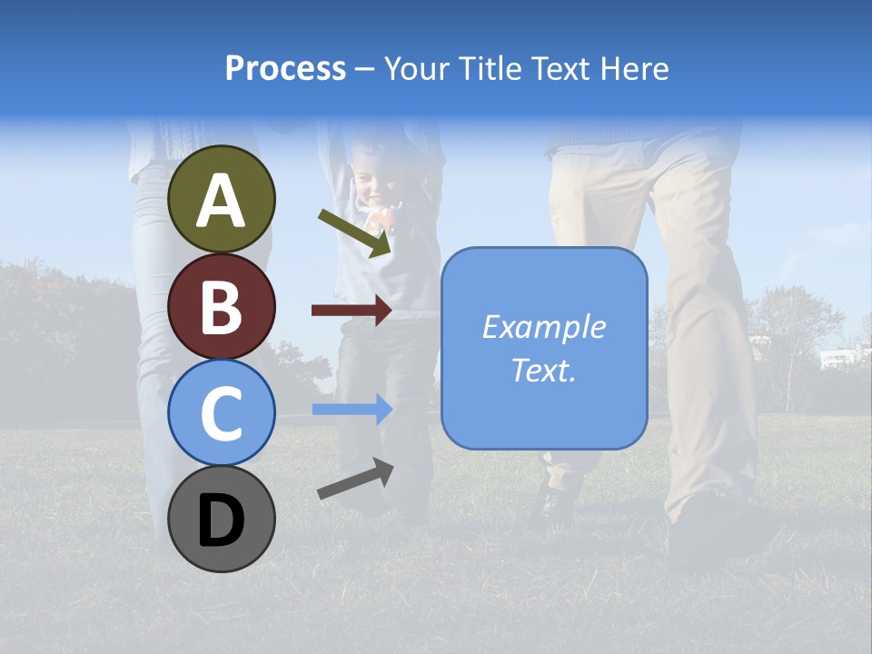 Boy And Parent's Hands PowerPoint Template