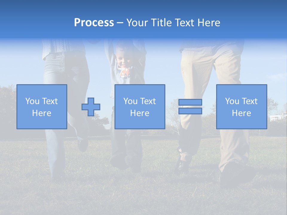 Boy And Parent's Hands PowerPoint Template