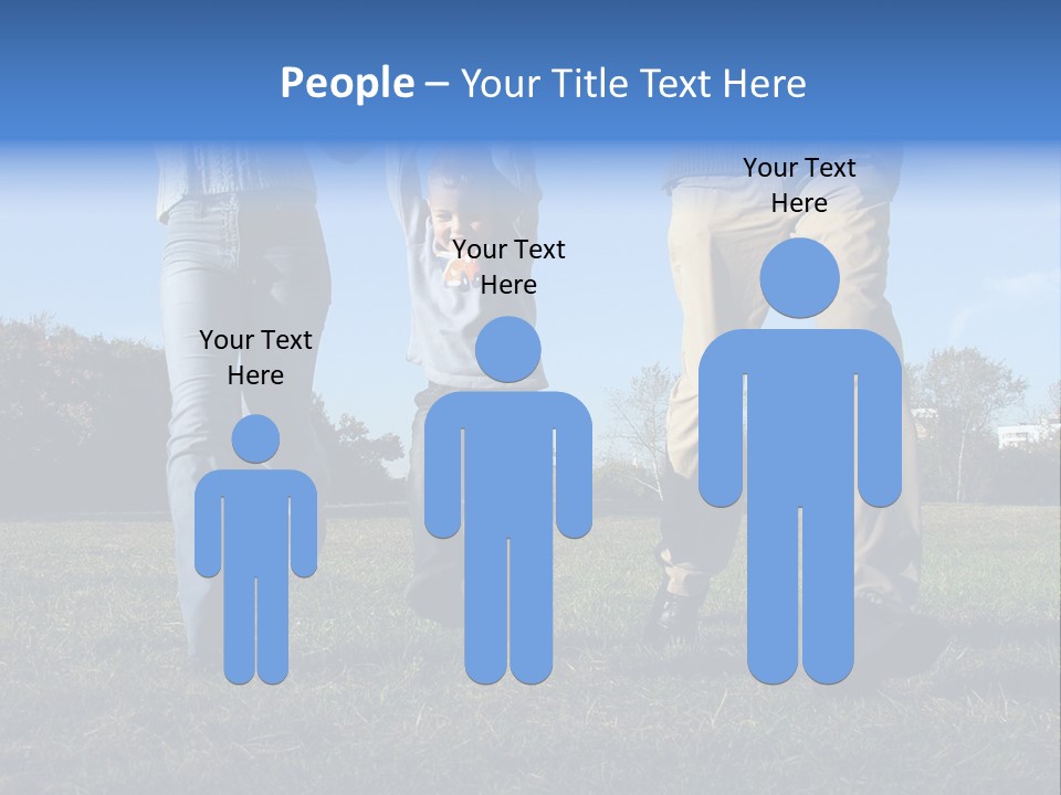 Boy And Parent's Hands PowerPoint Template