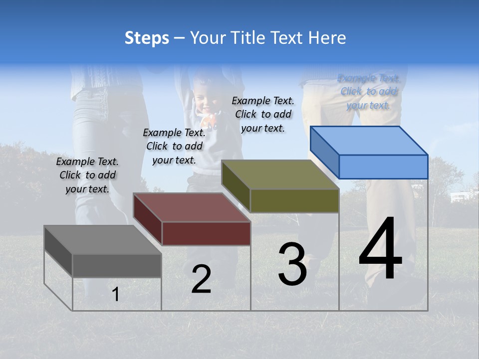Boy And Parent's Hands PowerPoint Template