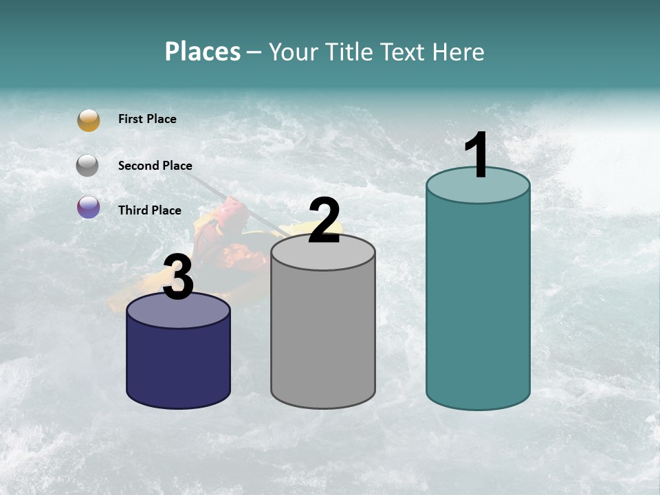 A Kayaker PowerPoint Template