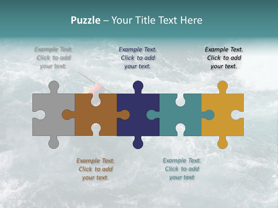 A Kayaker PowerPoint Template