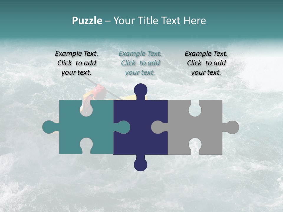 A Kayaker PowerPoint Template