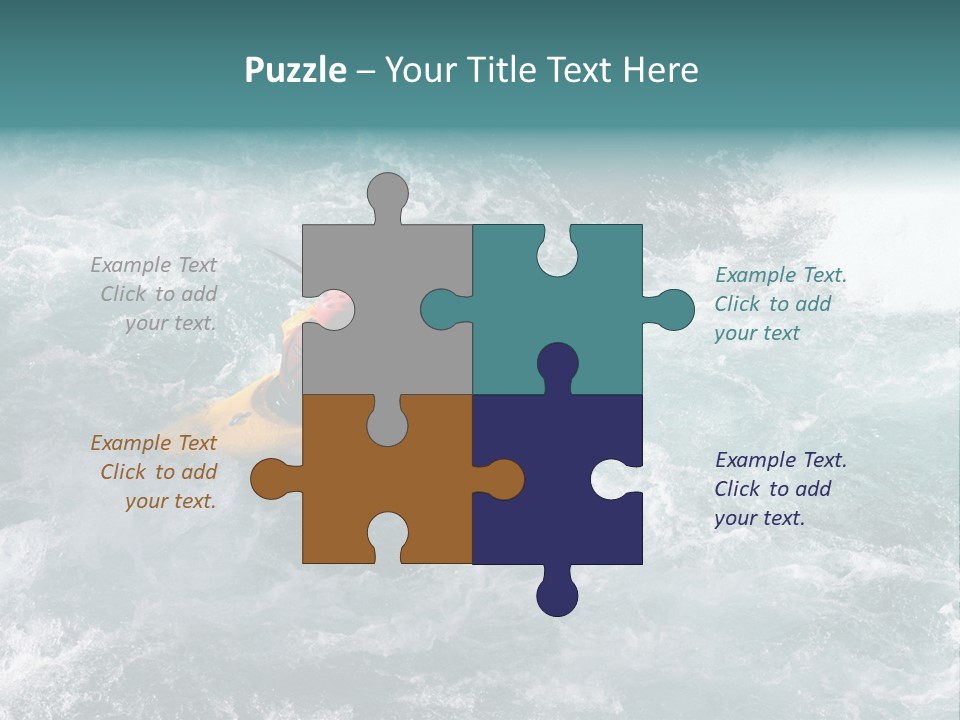 A Kayaker PowerPoint Template