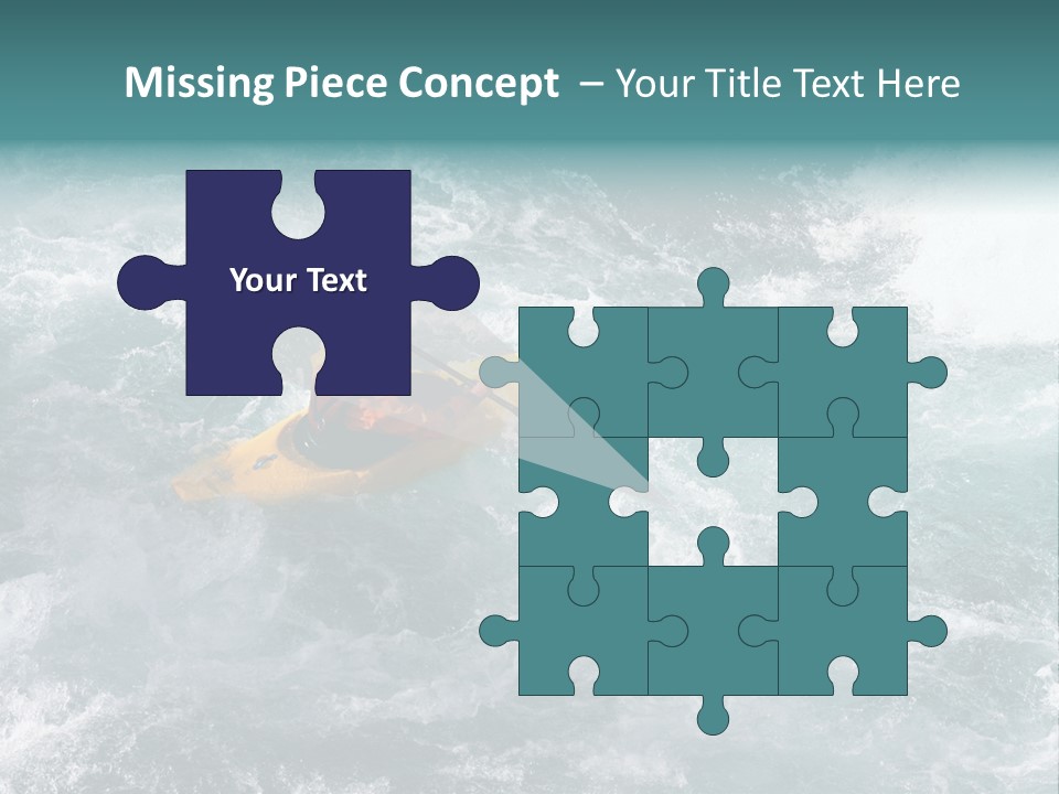 A Kayaker PowerPoint Template