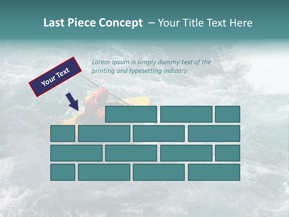 A Kayaker PowerPoint Template