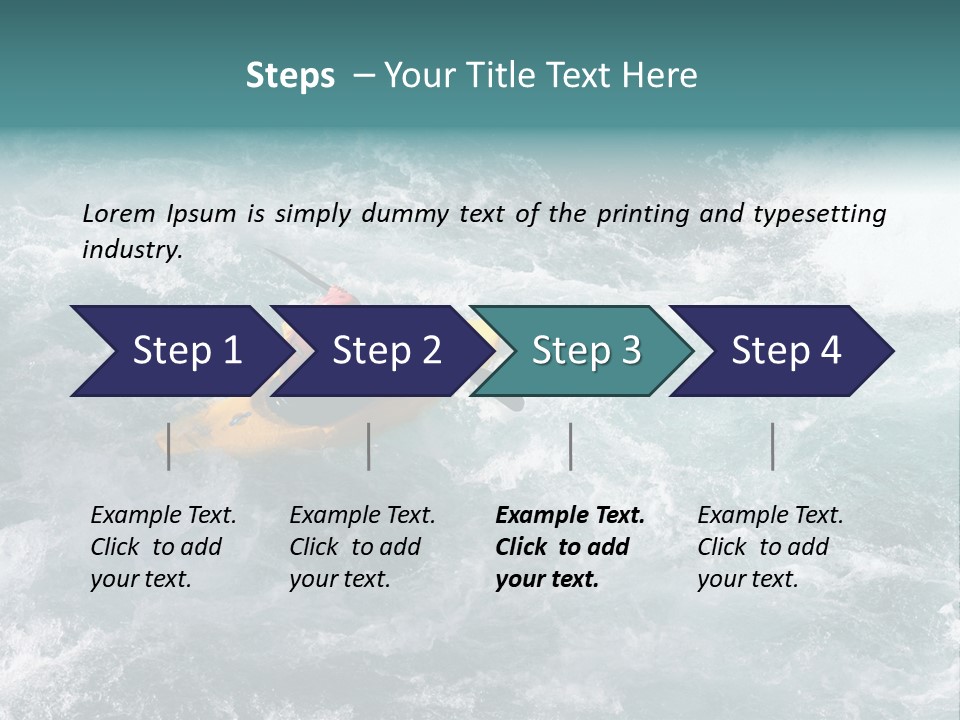 A Kayaker PowerPoint Template