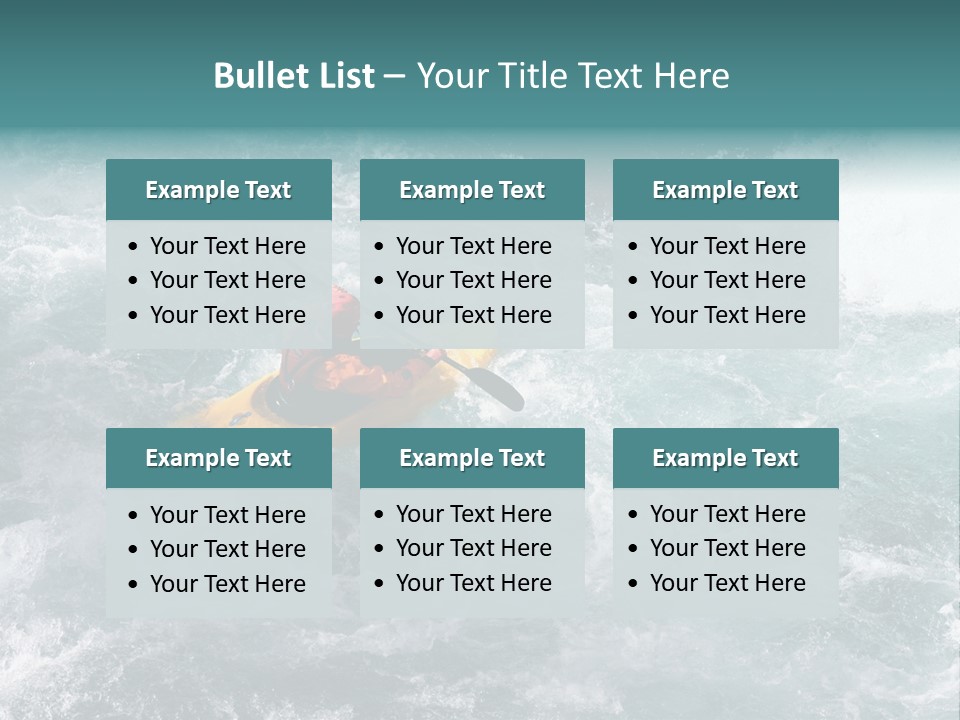 A Kayaker PowerPoint Template