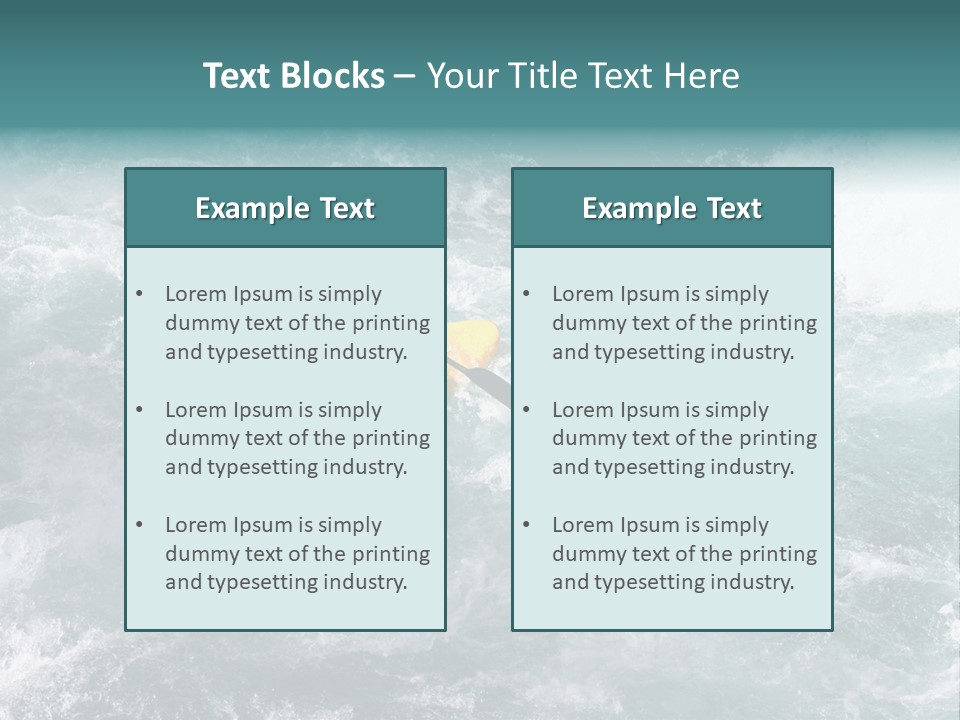 A Kayaker PowerPoint Template