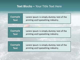 A Kayaker PowerPoint Template