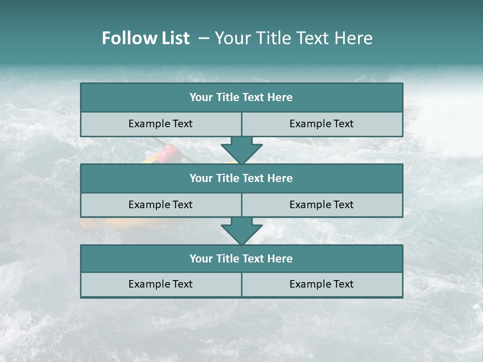 A Kayaker PowerPoint Template