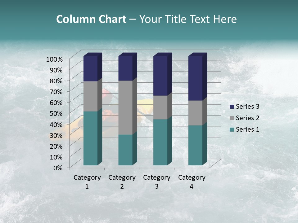 A Kayaker PowerPoint Template