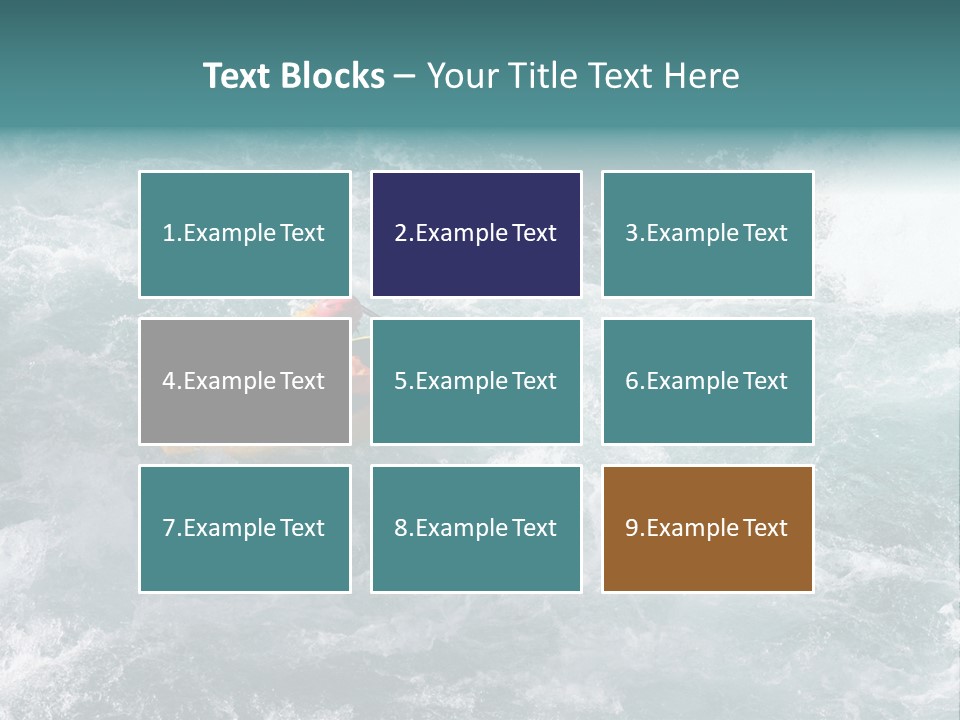 A Kayaker PowerPoint Template