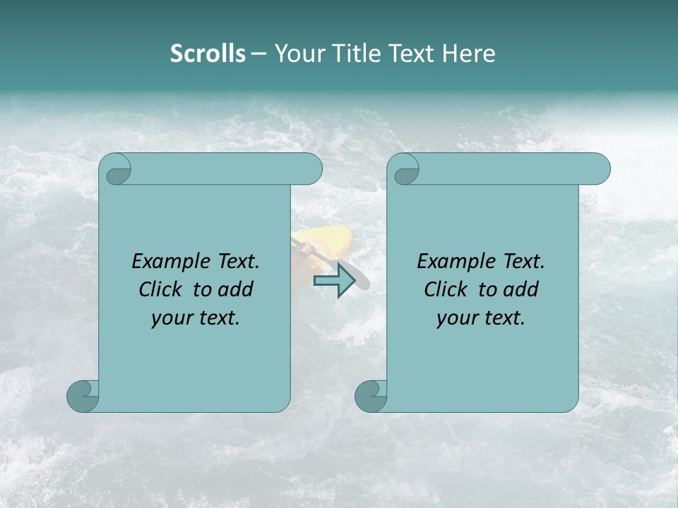 A Kayaker PowerPoint Template