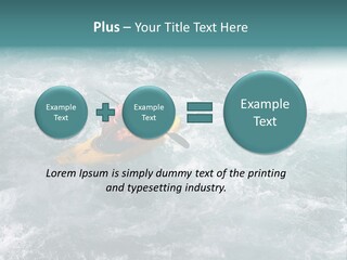 A Kayaker PowerPoint Template