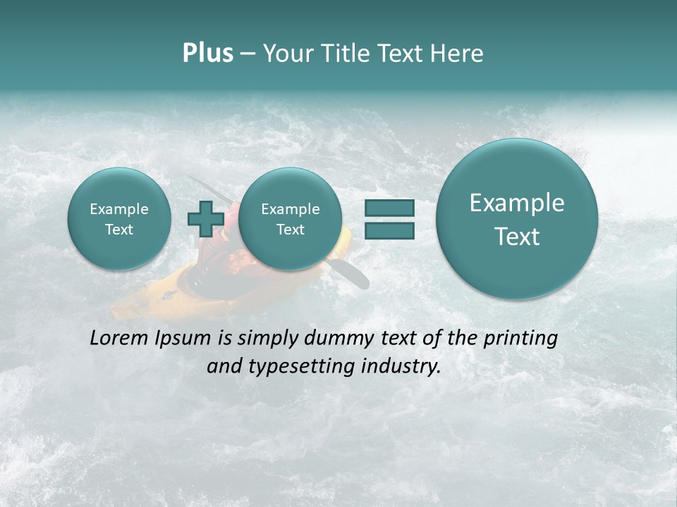 A Kayaker PowerPoint Template