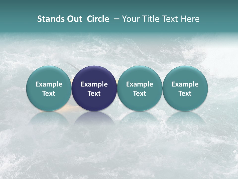 A Kayaker PowerPoint Template