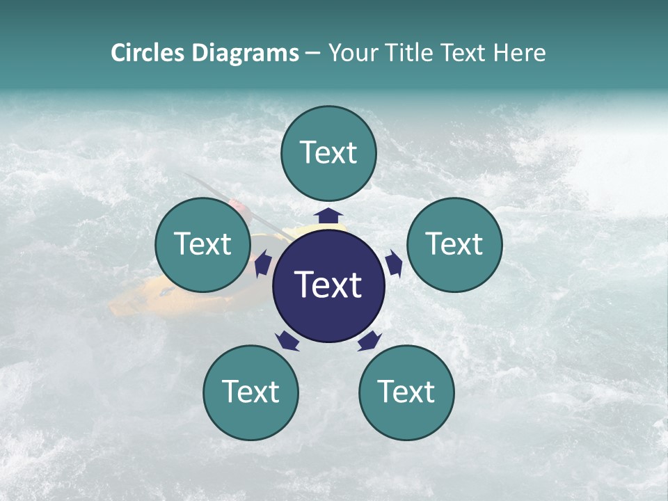 A Kayaker PowerPoint Template