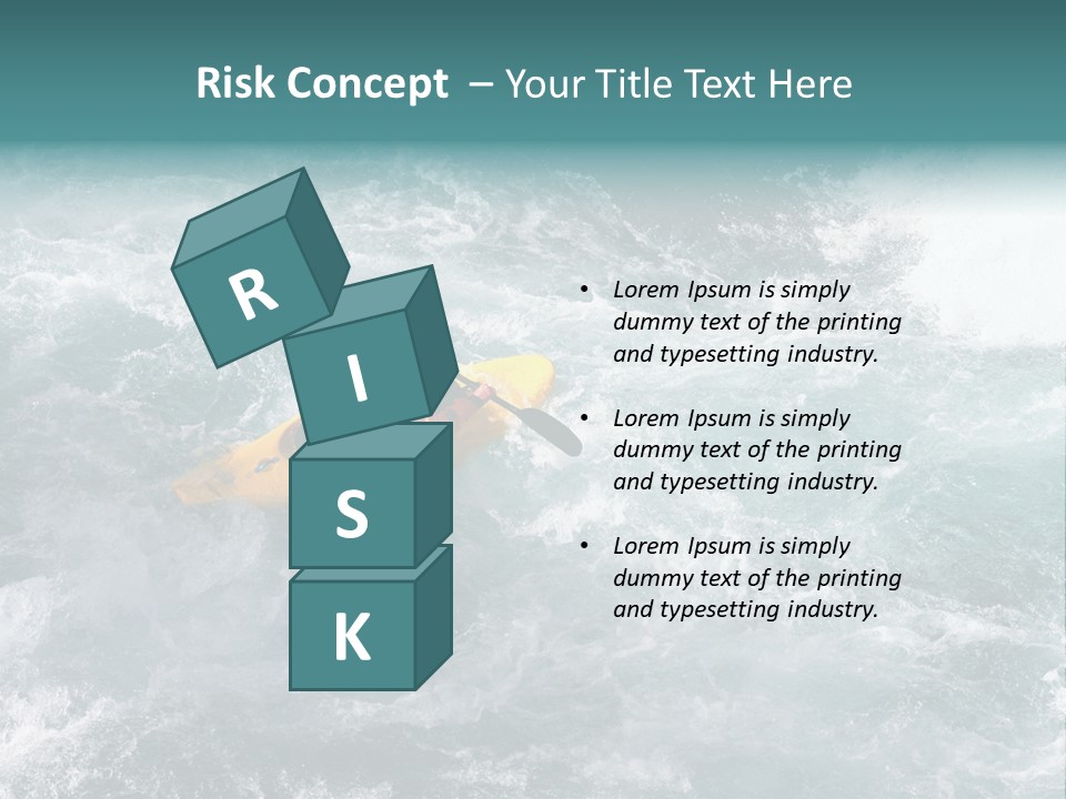 A Kayaker PowerPoint Template