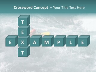 A Kayaker PowerPoint Template