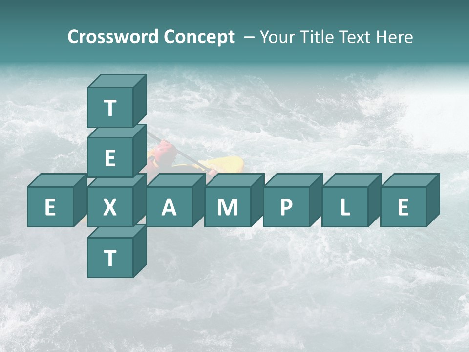 A Kayaker PowerPoint Template