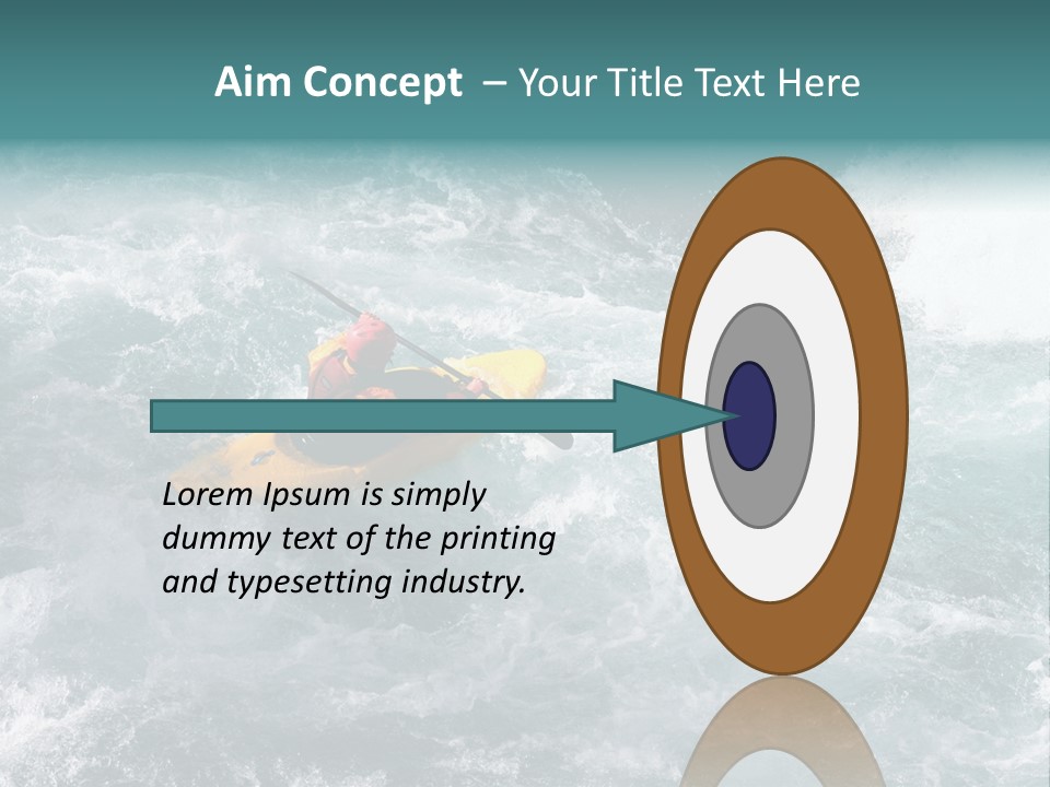 A Kayaker PowerPoint Template