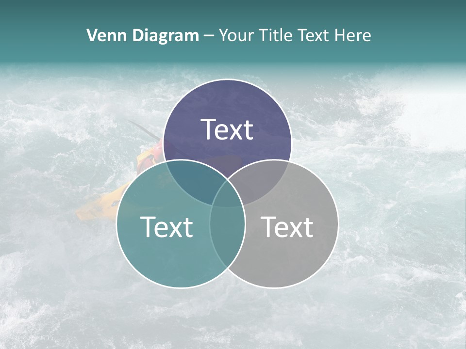 A Kayaker PowerPoint Template