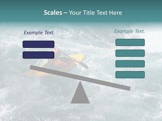 A Kayaker PowerPoint Template