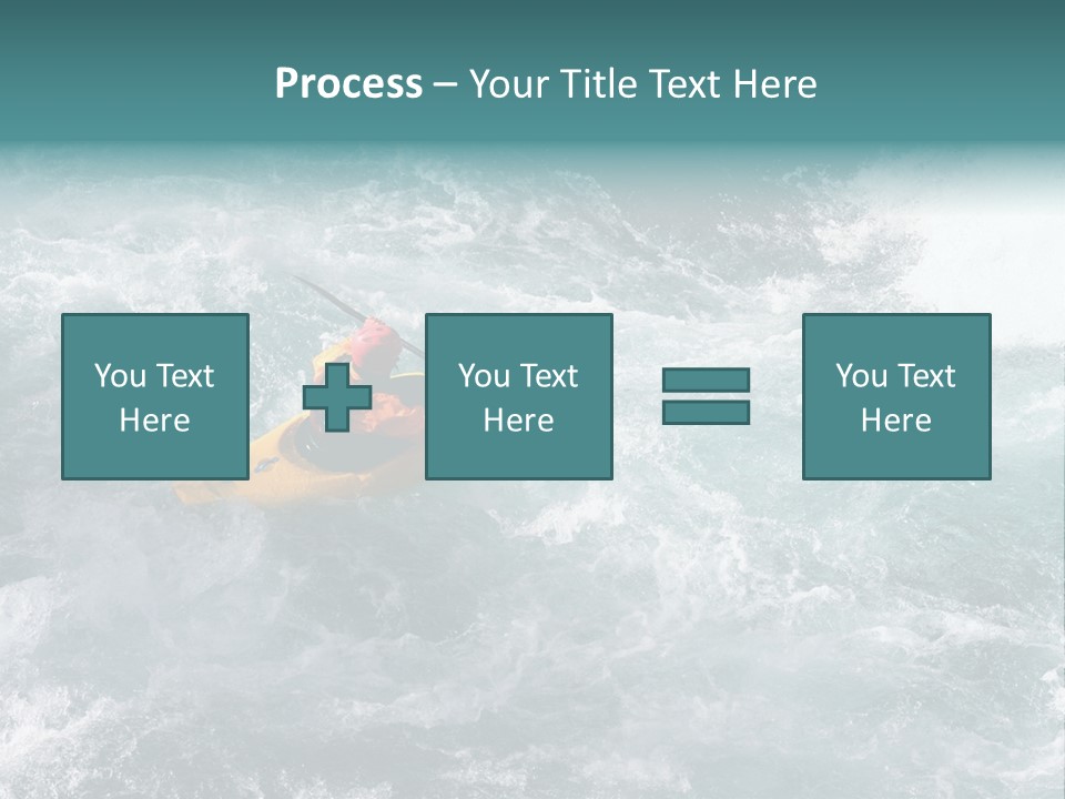 A Kayaker PowerPoint Template