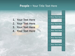 A Kayaker PowerPoint Template