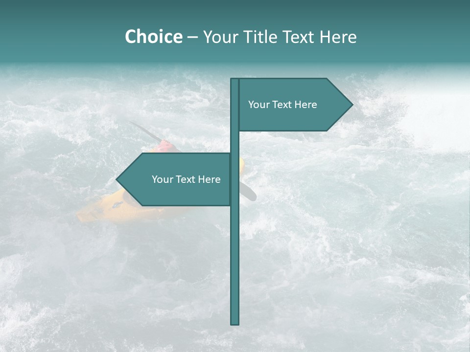 A Kayaker PowerPoint Template