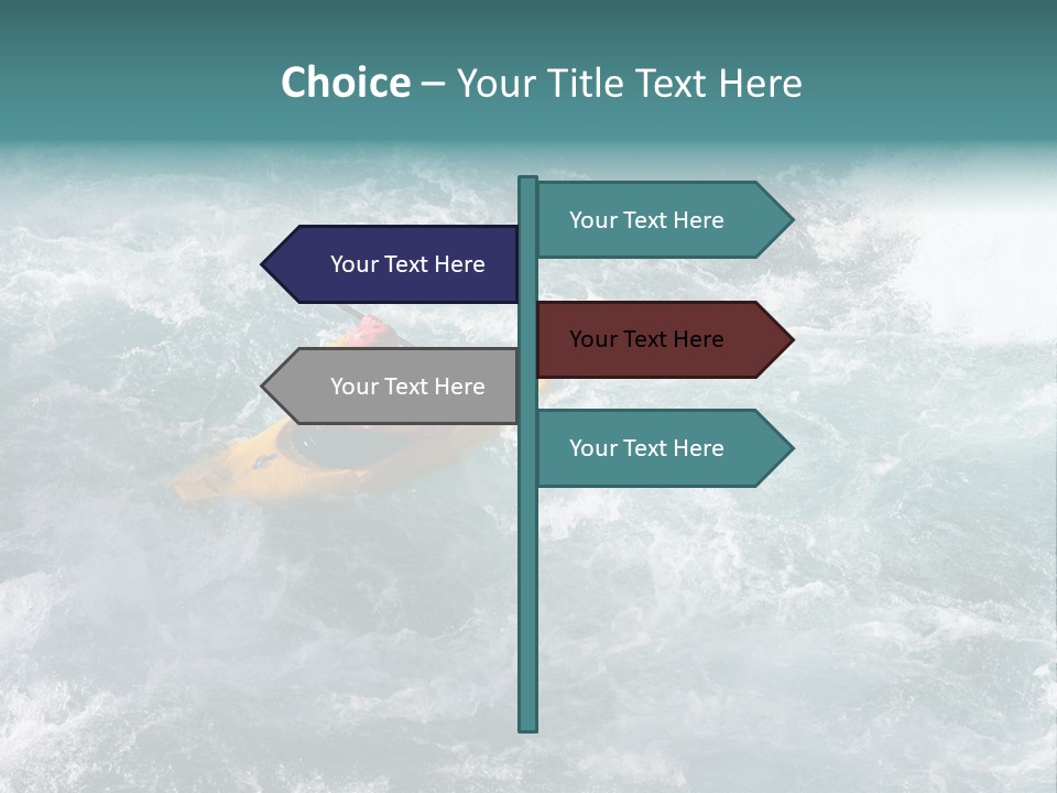 A Kayaker PowerPoint Template