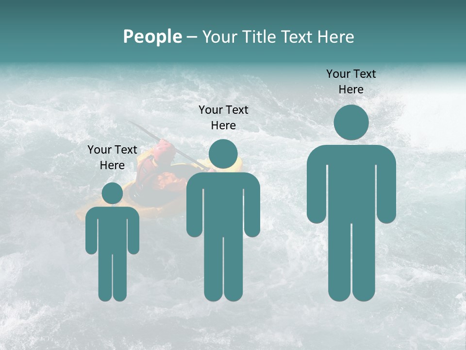 A Kayaker PowerPoint Template