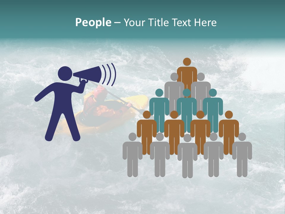 A Kayaker PowerPoint Template